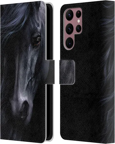 Vista 322 de Head Case Designs Officially Licensed Laurie Prindle A Morgan Christmas Western Stallion Leather Wallet Case Compatible with Samsung Galaxy A07 4G