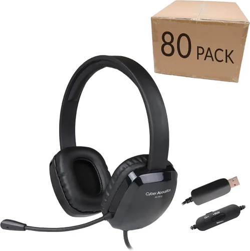 Vista 10 de Cyber Acoustics AC-6012 USB-A Auriculares estéreo con micrófono flexible