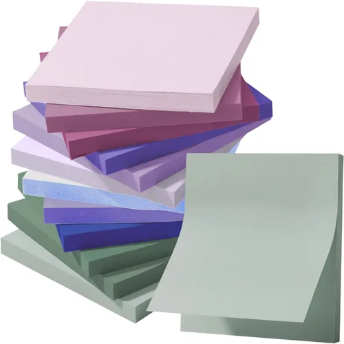 Vista 10 de Mr. Pen - Notas adhesivas, 3"x3", 12 blocs, 600 hojas, negras, notas Negro