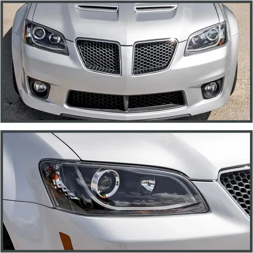 Vista 2 de SPEC-D TUNING Tira de luces LED para faros delanteros negros Para Pontiac G8 2008-2009