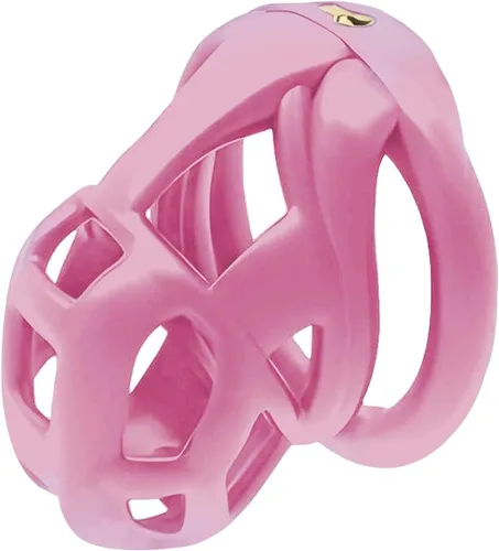 Vista 10 de Dispositivo de castidad masculina de resina 2.0, dispositivo de castidad masculina con 4 anillos para el pene, jaula de castidad ligera para hombre