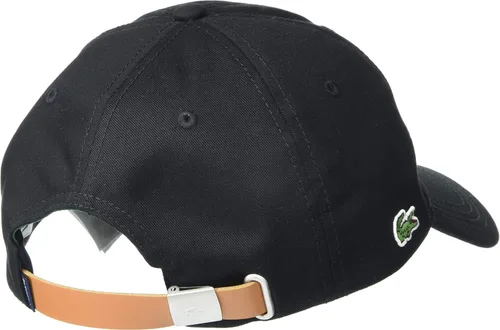 Vista 2 de Lacoste Gorra de piel ajustable con correa de cuero ajustable para hombre
