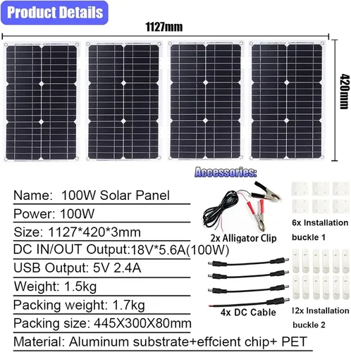 Vista 4 de Kit de inversor solar de 6000 W 12 V a 110 V/220 V, controlador de 50 A