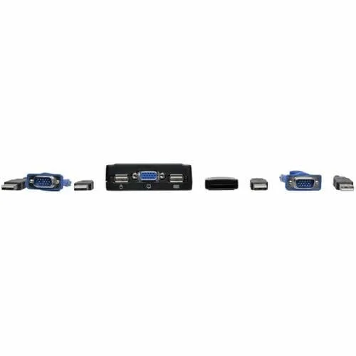 Vista 4 de Cable KVM USB / VGA de 2 Puertos con cab