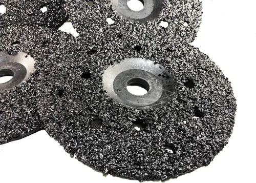 Vista 2 de Paquete de 5 discos Ultra Wheels GRIT 16 de carburo de silicio resistentes 7/8"-11 - Diámetro 7