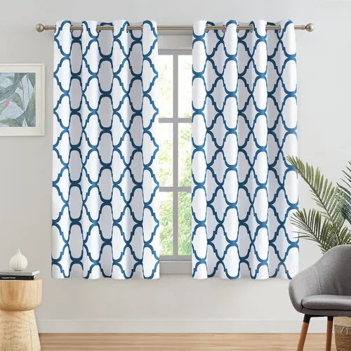 Vista 42 de Melodieux - Cortinas de bolsillo de moda marroquí para cocina, cafetería o baño, pequeñas ventanas