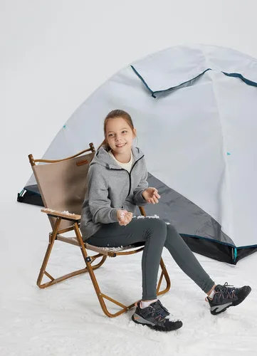 Vista 6 de BALEAF Leggings con forro polar para niñas, repelentes al agua, cintura alta, pantalones atléticos cálidos para invierno, senderismo, correr, yoga