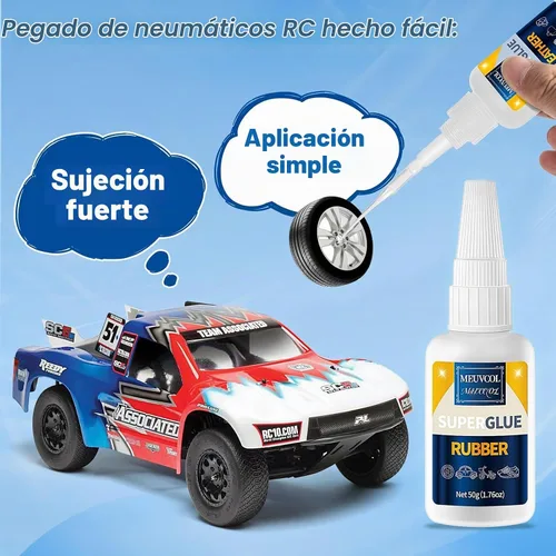 Vista 5 de Pegamento de goma 3.53 oz, pegamento transparente para goma, neumáticos RC