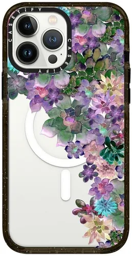 Vista 204 de CASETiFY Impact - Funda para iPhone 13 [protección contra caídas de 6.6 pies/compatible con Magsafe] Black Kingsnake, color negro transparente