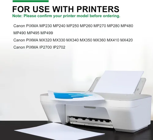 Vista 3 de Paquete combinado 210XL 211XL remanufacturado para Canon 210XL 211XL Cartucho de tinta negro y color para impresora PIXMA MX410 IP2700 IP2702 MP240
