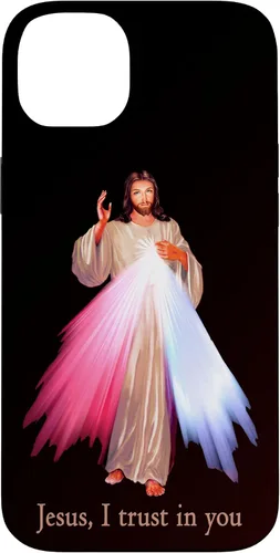 Vista 15 de Funda para iPhone 13 Pro Max Jesús con la que confío en ti Divina Misericordia Misericordiosa Jesús