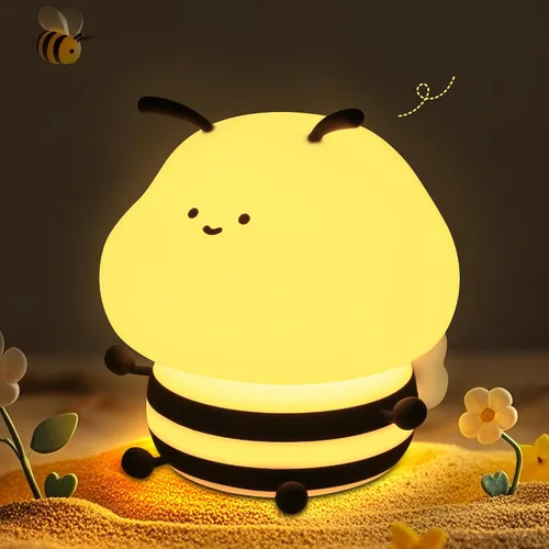 Vista 11 de Luz Nocturna de Axolotl, Linda Luz Nocturna para Niños, Lámpara Nocturna de Silicona para Guardería de Animales, Luz Nocturna LED Recargable