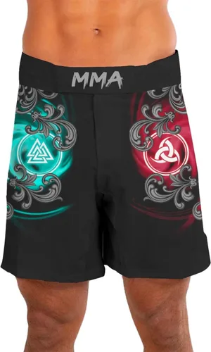 Vista 5 de PERSONALFURY - Pantalones cortos aztecas de compresión para hombre, tela no transparente, pantalones cortos de MMA para hombre