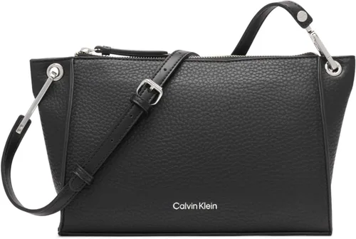 Vista 8 de Calvin Klein Mochila Millie Novelty para mujer, Negro/Plateado, Tamaño único