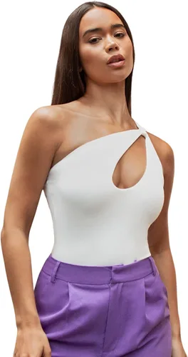 Vista 6 de Milumia Overoles sin mangas con un hombro recortado sexy y elegante para mujer