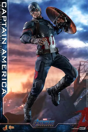 Vista 2 de Hot Toys 1:6 Capitán América - Vengadores: Endgame, Multicolor, HT904685