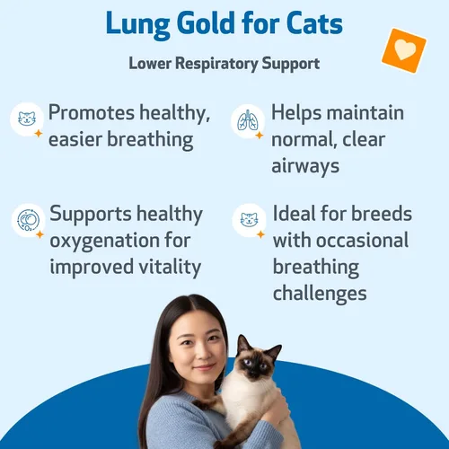Vista 2 de Pet Wellbeing Oro pulmonar para gatos – Apoyo inmunológico pulmonar, salud respiratoria inferior, vías respiratorias abiertas, respiración normal
