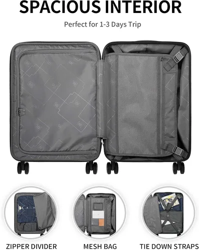 Vista 7 de LEVEL8 Grace Luggage Rojo - Casual y de negocios