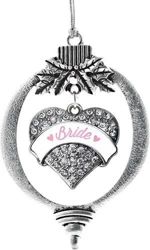 Vista 132 de Inspired Silver - Adorno con dije de hermana gemela - Adornos navideños de plata con circonitas cúbicas