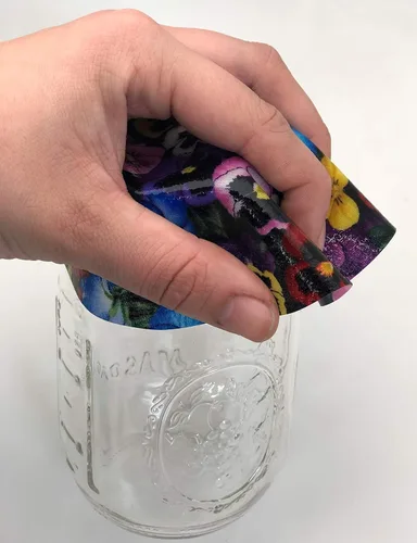 Vista 4 de Andreas - Abrelatas de silicona antideslizante de 6.25 pulgadas, abridor de tapas fácil, hecho con silicona y tela, apto para lavavajillas, pelador