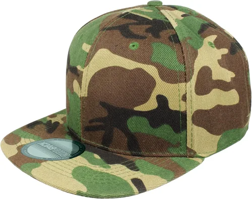 Vista 15 de Gorras Snapback Gelante para Hombres - Gorra de Béisbol con Visera Plana Ajustable - Liso en Blanco Ajustable Negro