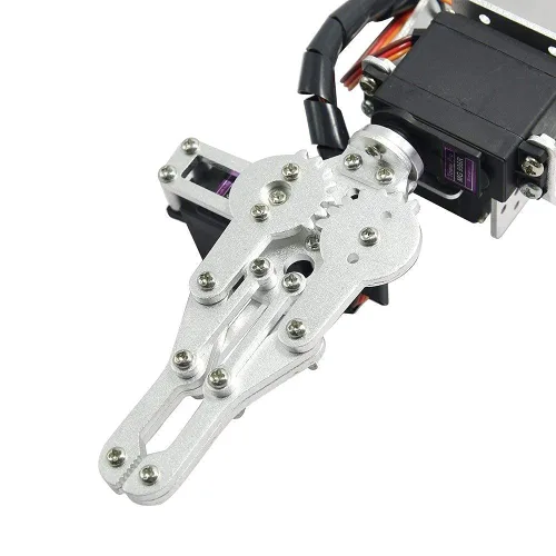 Vista 6 de Brazo robótico con 6 DOF y con pinza para Arduino Negro