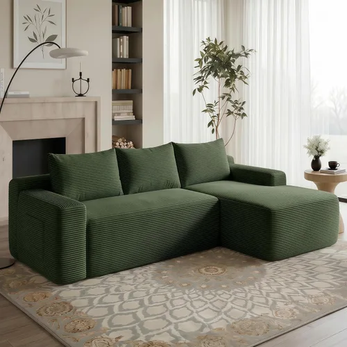 Vista 15 de THSUPER Sofás seccionales sin hueso de pana de 134 pulgadas en forma de U de gran tamaño para sala de estar con diván doble, cómodo sofá de asiento