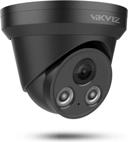 Vista 10 de Cámara IP PoE de 4MP para exteriores con detección de movimiento humano/vehículo y micrófono integrado, gran angular de 118°, lente de 0.110 in