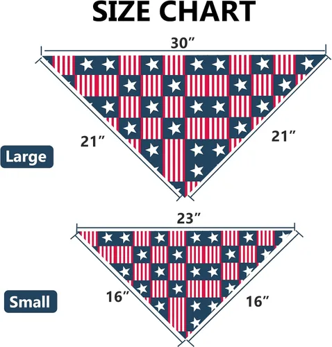 Vista 3 de Bubblepup Bandana para perro, 1 bandana de verano para perro, cómodas bandanas de algodón para perro niño y niña, bufanda triangular para perros