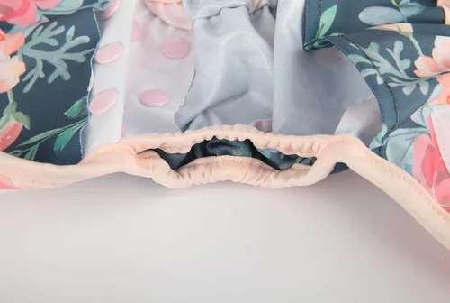Vista 6 de Funda para pañales para recién nacidos con broche y pestaña de lavado, material PUL, 1 unidad