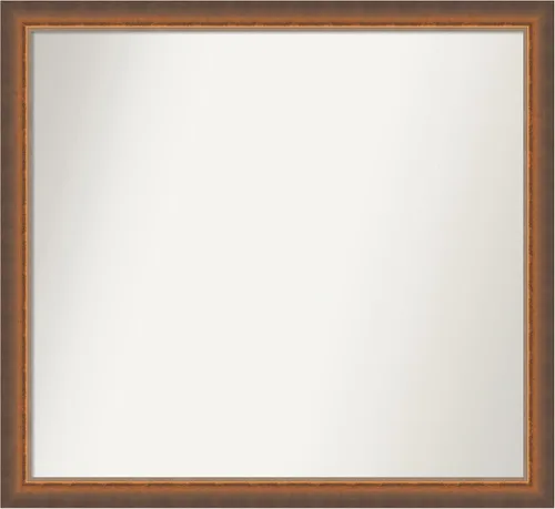 Vista 160 de Amanti Art Espejo de baño de bronce para sobre fregadero, 29 x 19 pulgadas, espejo rectangular de bronce antiguo, marco de madera tradicional