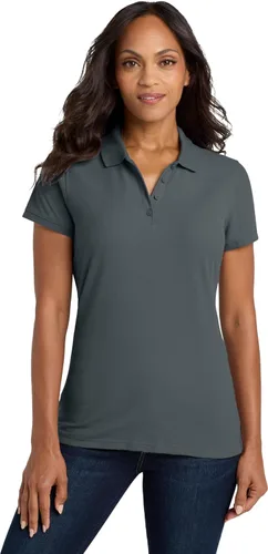 Vista 13 de Port Authority Polo Core Classic Piqué para mujer gris gusty