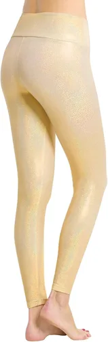 Vista 8 de Houmous Leggings brillantes para mujer con lentejuelas únicas de longitud completa