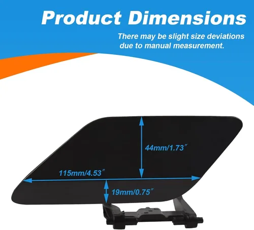 Vista 6 de Tapa de Boquilla Lavafaros del Parachoques Delantero Compatible con Mercedes Benz Clase E W212 E300 E350 E400 E550 2008 2009 2010 2011 2012 2013