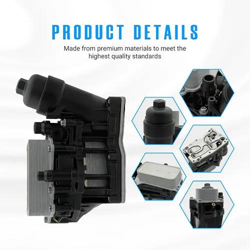 Vista 5 de NOVAPARTS 11428507697 Conjunto de carcasa del filtro del enfriador de aceite del motor para motores diesel BMW 328d, 535d, X3 28d, X5 35d N47/N57