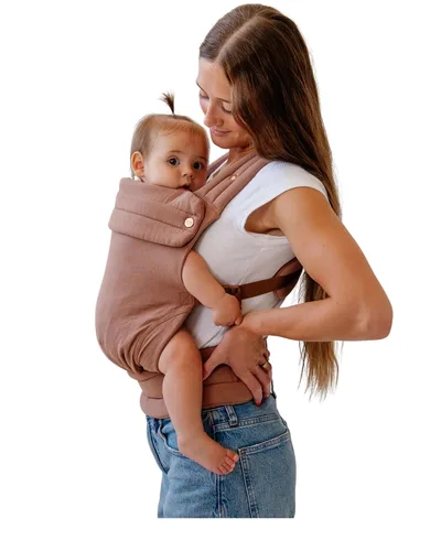Vista 10 de Mabē Monarch Portabebés Ergonómico – Portabebés de Algodón Premium de Estructura Suave para Recién Nacidos a Niños Pequeños con Diseño Saludable