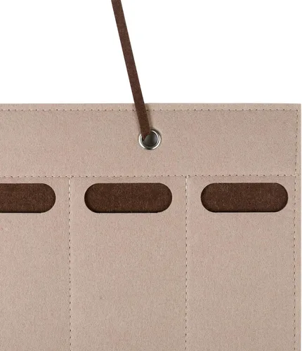 Vista 5 de Organizador de lentes de sol, soporte desmontable para anteojos para colgar en la pared, colgador de bolsillo de fieltro para anteojos con bucles