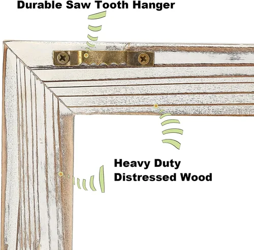 Vista 3 de CALIFORNIA CADE ELECTRONIC Decoración rústica de pared, marcos de madera de granero para ventana, decoración de habitación para el hogar o al aire