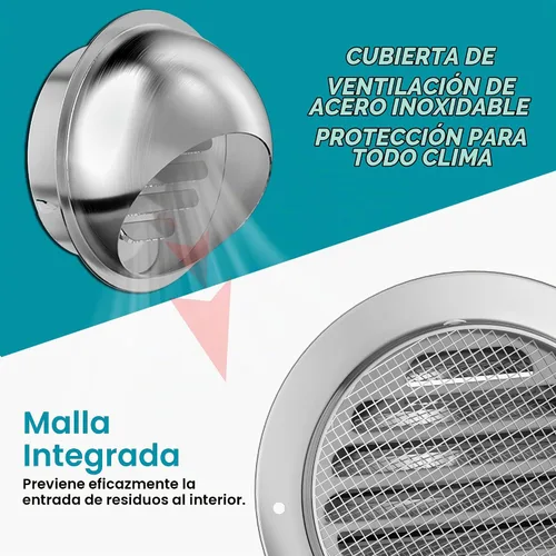 Vista 3 de HG Power - Cubierta de ventilación de pared de 4 pulgadas, cubierta de ventilación para secadora exterior con malla de pantalla, ventilación