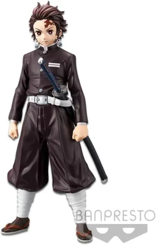 Vista 3 de Banpresto 19965 Demon Slayer (Kimetsu no Yaiba) vol.6 Tanjiro Kamado - Figura de traje negro (repetir)