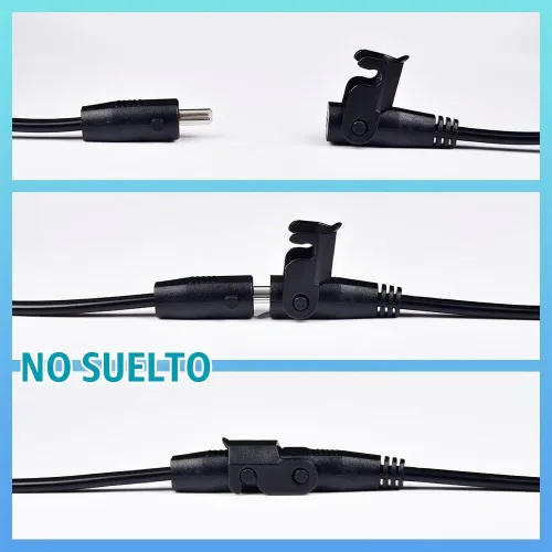 Vista 3 de Sopito Cable de extensión de repuesto para sillón reclinable de 6.6 pies (6.6 ft) para silla elevadora o sillón reclinable, cable de alimentación