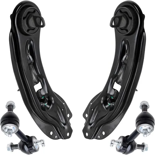 Vista 230 de Detroit Axle - 4 piezas de brazos de control traseros para Ford C-Max, Focus, Mazda 3 5, Volvo C30, C70, S40, V50, 4 brazos de control superiores e