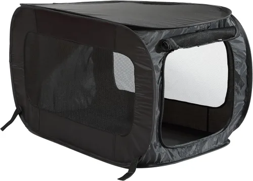 Vista 10 de Perrera plegable portátil, 32.5 pulgadas de largo x 19.5 pulgadas de ancho Azul