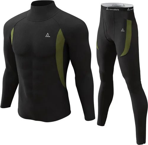 Vista 145 de Conjunto de ropa interior térmica para hombre, ropa interior larga 1#verde militar