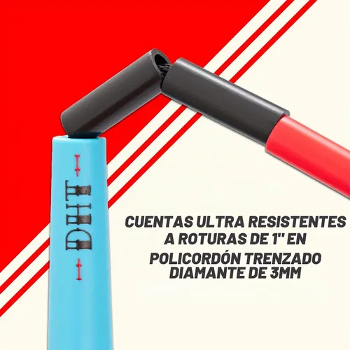 Vista 5 de Elite Jumps Edge Beaded Adjustable Jump Rope, Do Hard Things