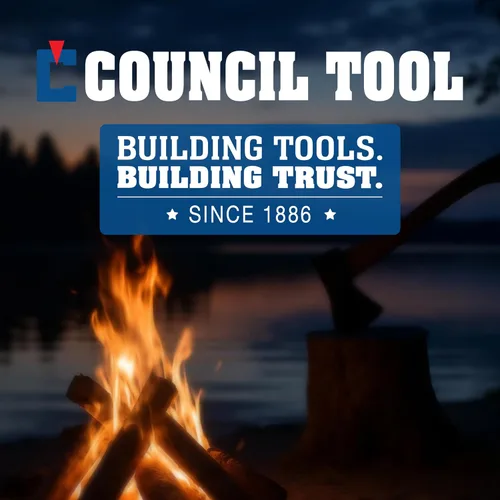 Vista 6 de COUNCIL TOOL Funda de Cuero - Cubierta de Punta de Hacha para Paquete de Manualidades de Madera con Anillas en D para Correa de Hombro, Fabricada