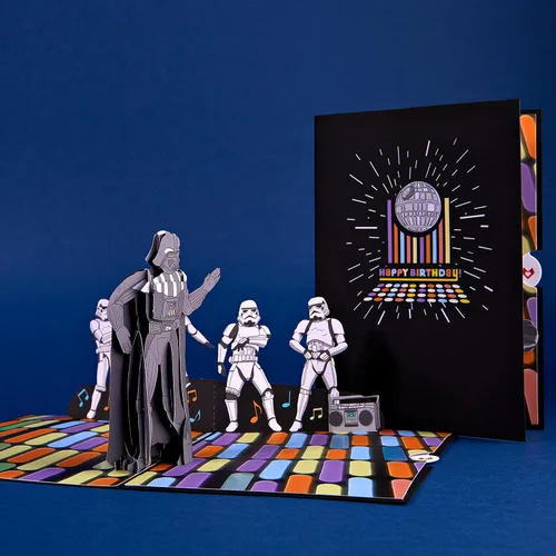 Vista 5 de Lovepop Tarjeta desplegable de feliz cumpleaños para ella y él – Tarjetas de felicitación de cumpleaños 3D de Star Wars para niños, niñas, hombres