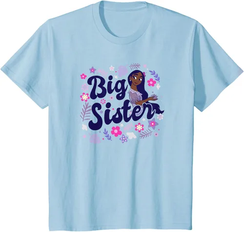 Vista 12 de Disney Encanto Isabela Madrigal Big Sister - Camiseta floral, gris, S Asfalto