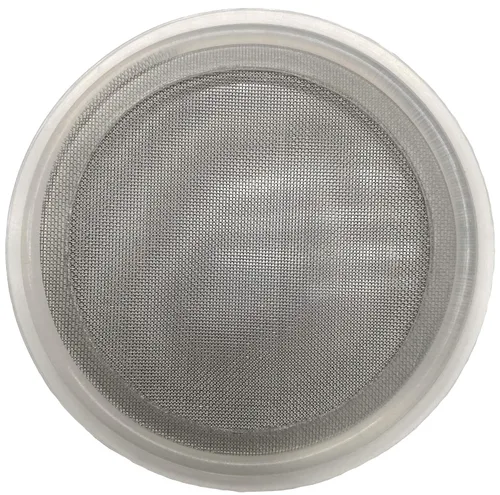 Vista 10 de Juntas sanitarias de 2 pulgadas de triple abrazadera (paquete de 2), juntas de pantalla tipo unido (#20 malla/841 μm), silicona platino