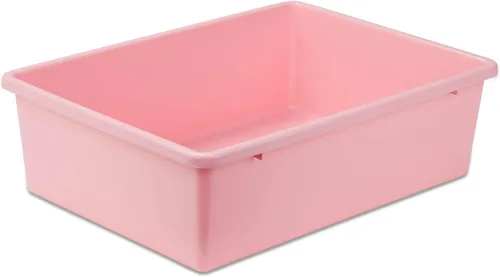 Vista 7 de Honey-Can-Do tacho de plástico para almacenamiento., Verde, L